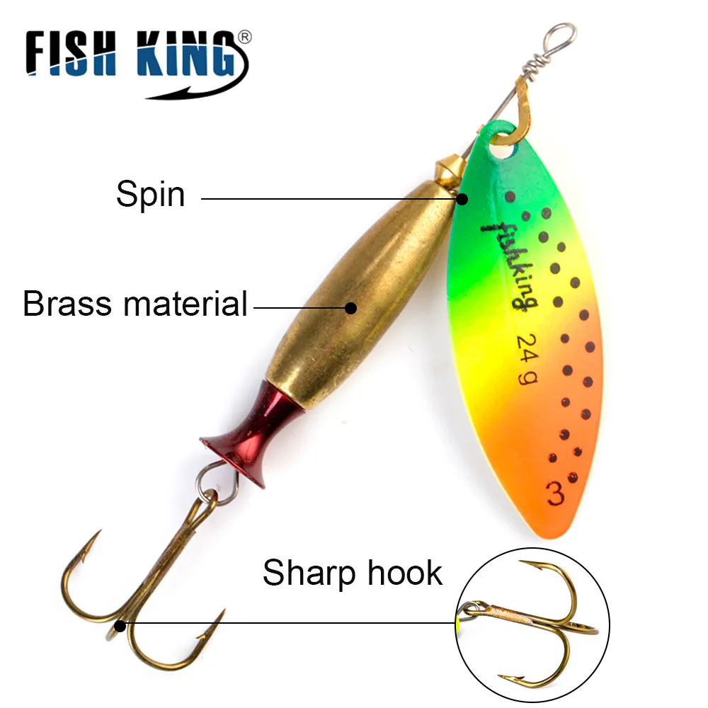 FISH KING Señuelo giratorio de fundición para lubina - imagen 2