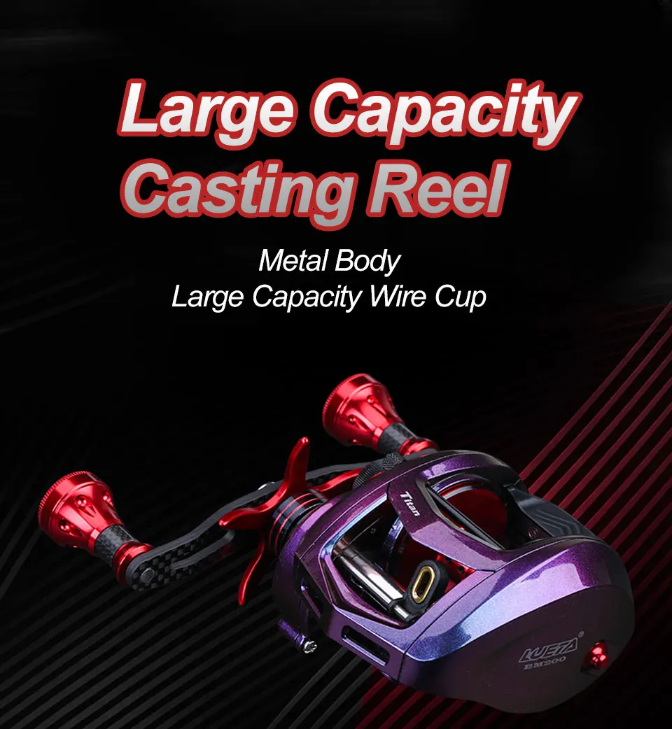 Vista lateral del carrete OBSESSION mostrando su estructura compacta y ergonómica