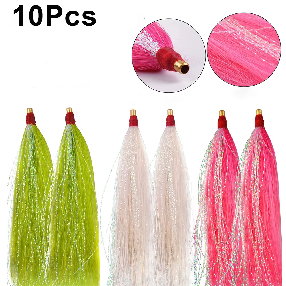 Bucktail Teaser para lubina - Cebo de agua salada con falda jig - imagen 2