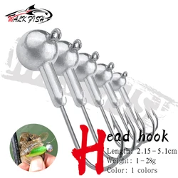 WALK FISH Jig Head con pesos 1-28 g para vinilos