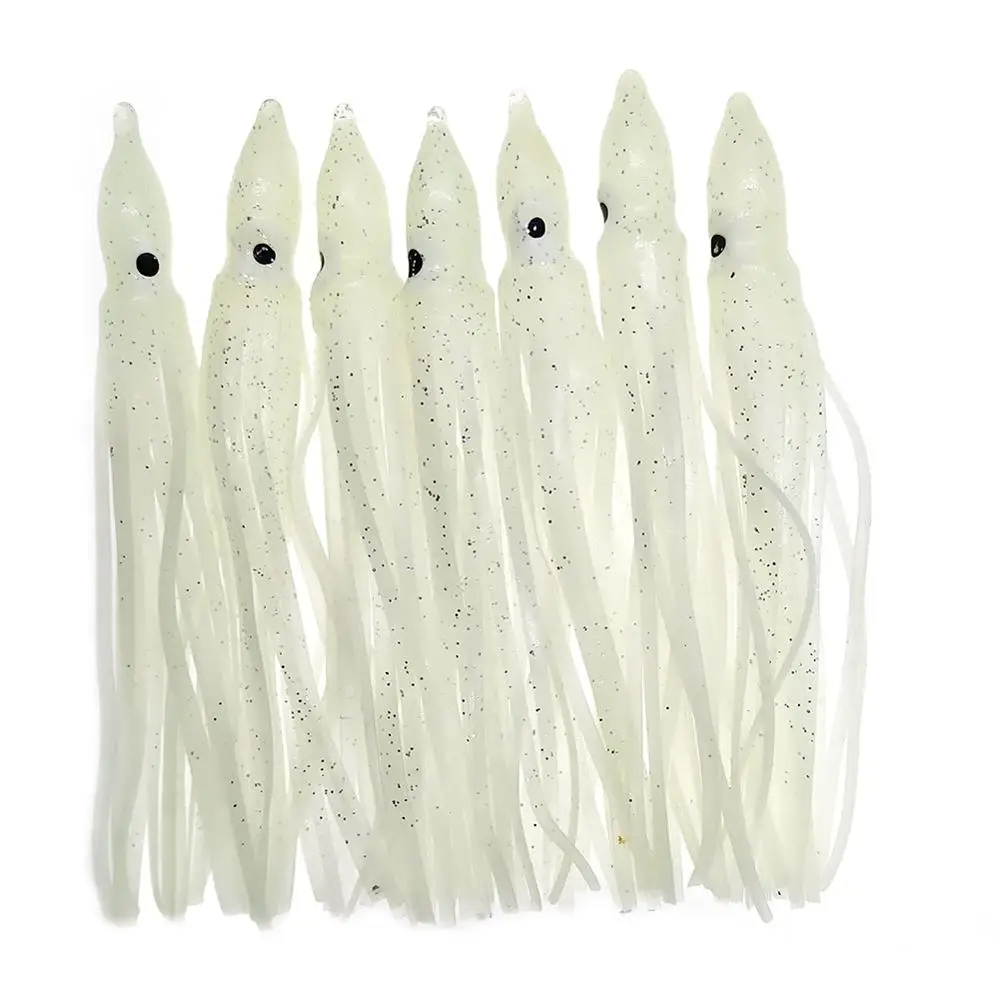 Jig de vinilo luminoso calamar y pulpo para pesca