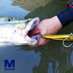 Mustad 10121 Jig Head con púas – Anzuelo carbono para mar