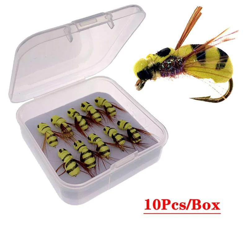 Señuelo de abeja amarilla para pesca de superficie