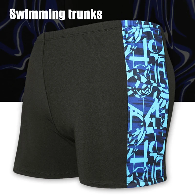Pantalones de baño para hombre con cintura elástica y cordón ajustable