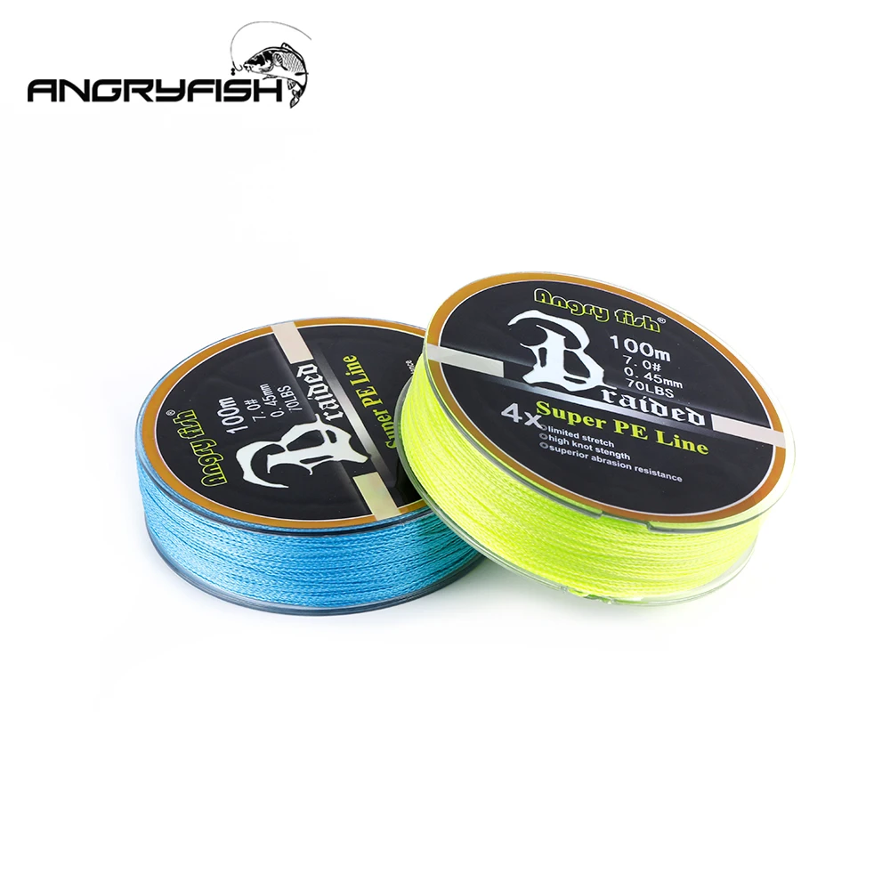 Angryfish Hilo trenzado 4 hebras – Sedal suave para pesca - imagen 4