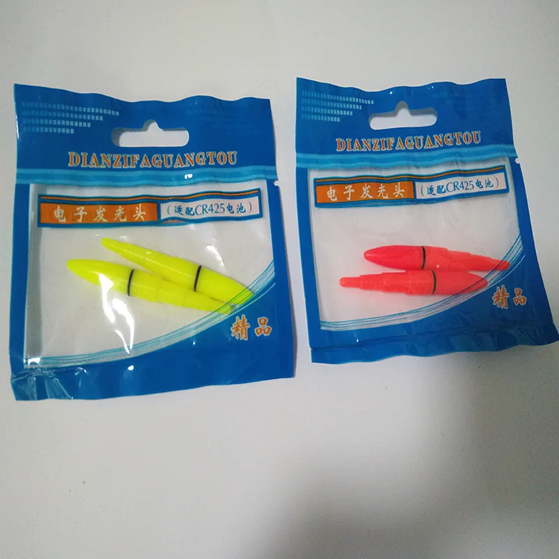 Comparación de colores rojo y verde del flotador LED