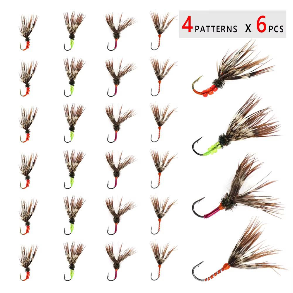 Moscas Kebari Bimoo para Trucha – Secas agua dulce Tenkara - imagen 2