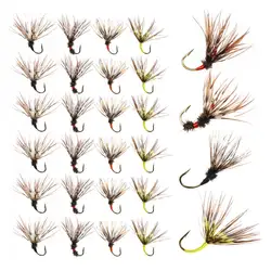 Bimoo Moscas Tenkara #12 anzuelos de púas – Caja impermeable