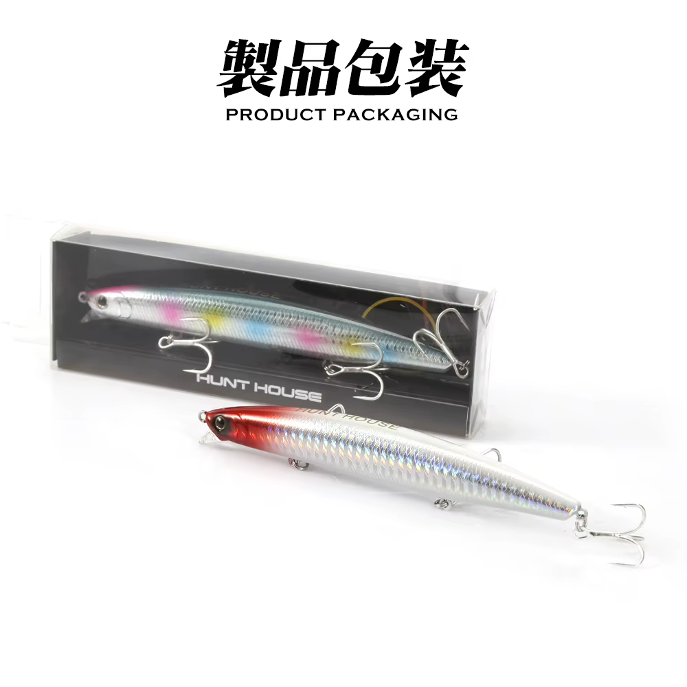Wobbler Hunthouse Tungsten Minnow flotante para lubina y pez azul - imagen 5