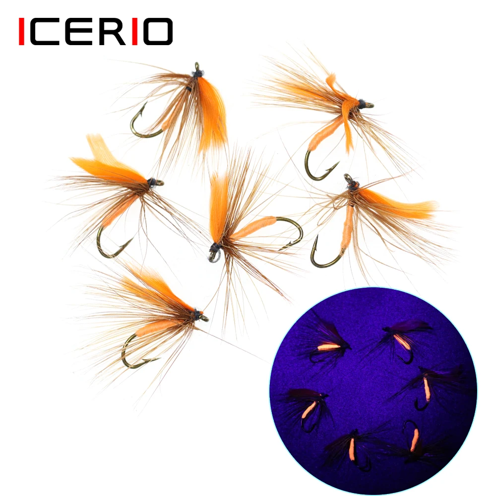 ICERIO Mosca húmeda trucha Lumo – Cuerpo y ala naranja