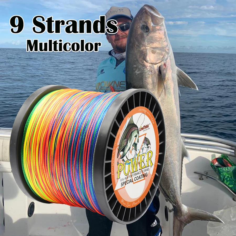 Hilo trenzado Multicolor 9 hebras – Mar y lago - imagen 5