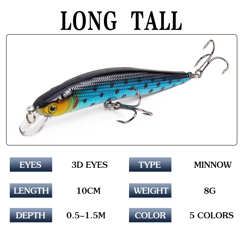 Señuelo Crankbait Minnow – Cebo duro para black bass y carpa - imagen 4