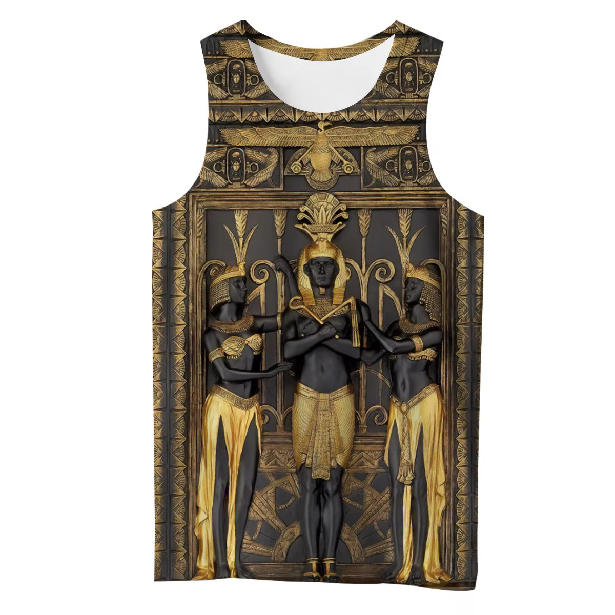 Chaleco estampado 3D Anubis y Ojo de Horus sin mangas - imagen 5