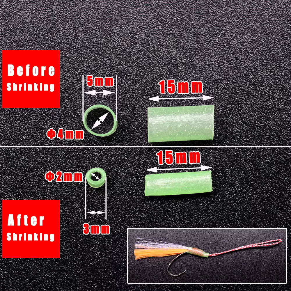 Tubos retráctiles Bimoo para fabricar señuelos – 3mm x 15mm - imagen 2