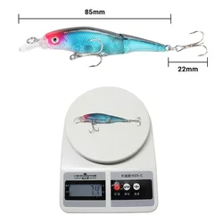 Señuelo swimbait articulado de vinilo – Realista para lucio y lubina