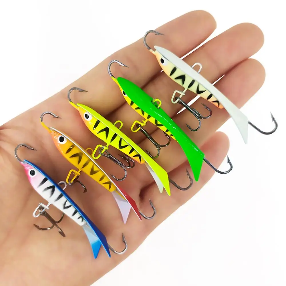 Señuelo equilibrador para pesca en hielo de metal con plantilla - imagen 5