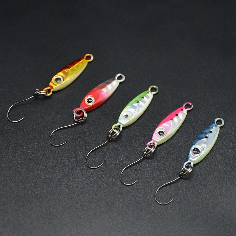 Jigs metálicos pequeños con anzuelo simple para spinning - imagen 3