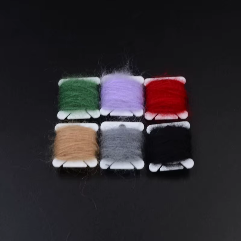Mohair Angora para atado de moscas – Cuerpos difusos para trucha - imagen 3