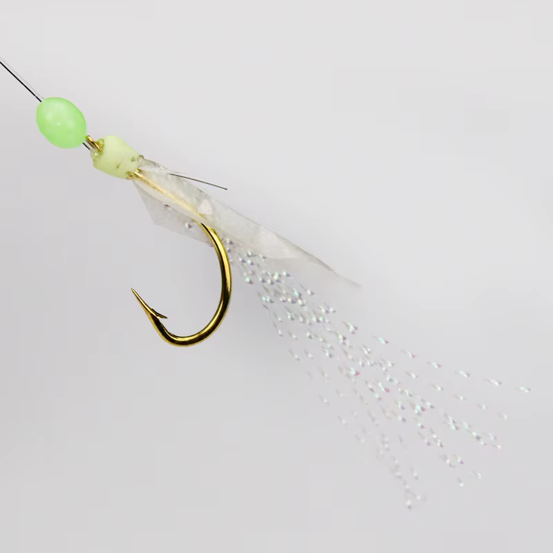 Señuelo Sabiki artificial piel real con olor a pescado para mar - imagen 3