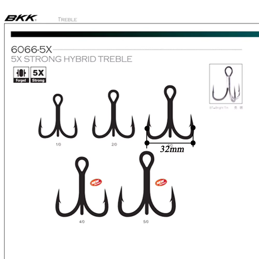 BKK AS-3/0 anzuelos triples de acero inoxidable para jigging - imagen 4