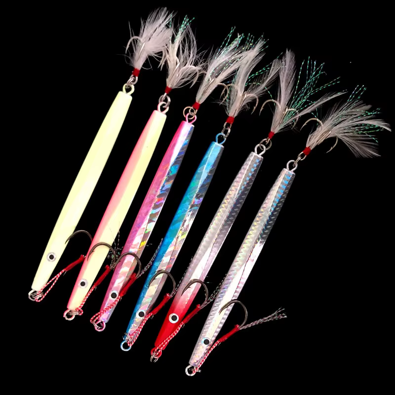 Jig Bait metálico - Señuelo de hundimiento rápido para pesca oceánica