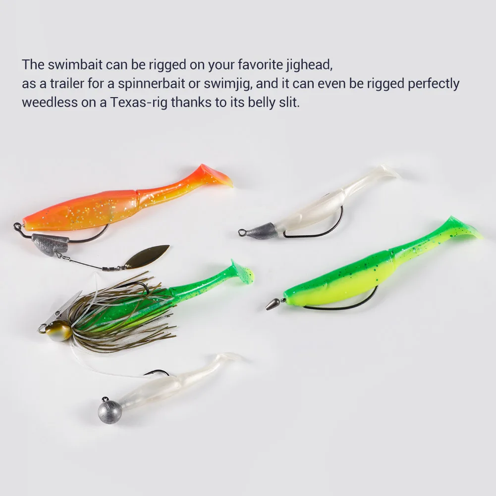 NOEBY Señuelo de Silicona – Swimbait Trucha Lucio Sábalo - imagen 5