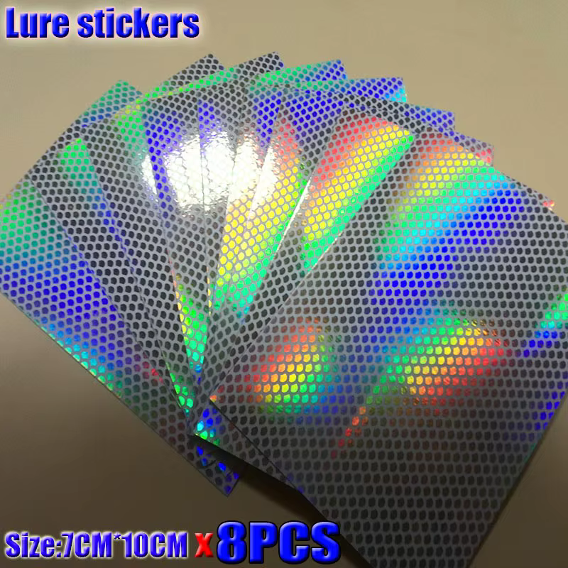 Pegatinas holográficas para señuelos de pesca – colores a elegir - imagen 5