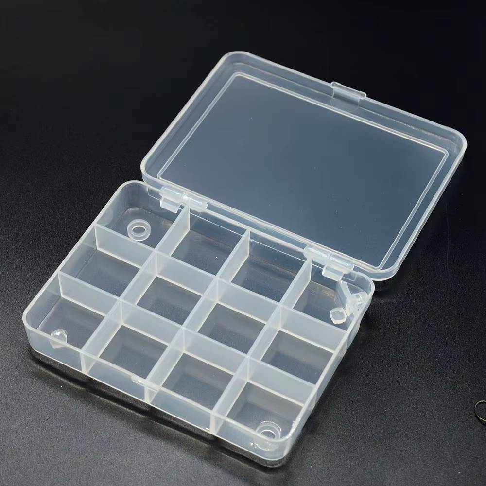 Caja de señuelos transparente 20 celdas – Doble nivel para pesca - imagen 5