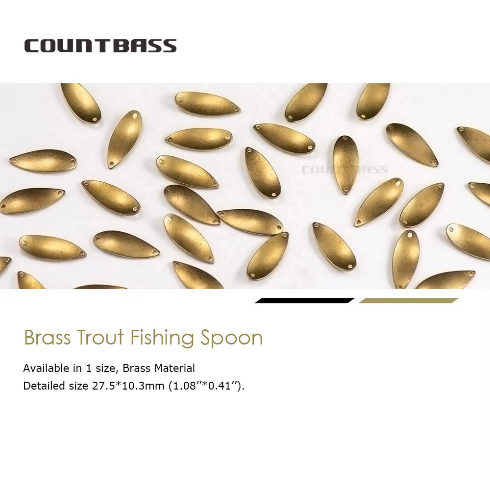 Cucharas Countbass Salmón Micro latón blanco SP012 para Lucio - imagen 2