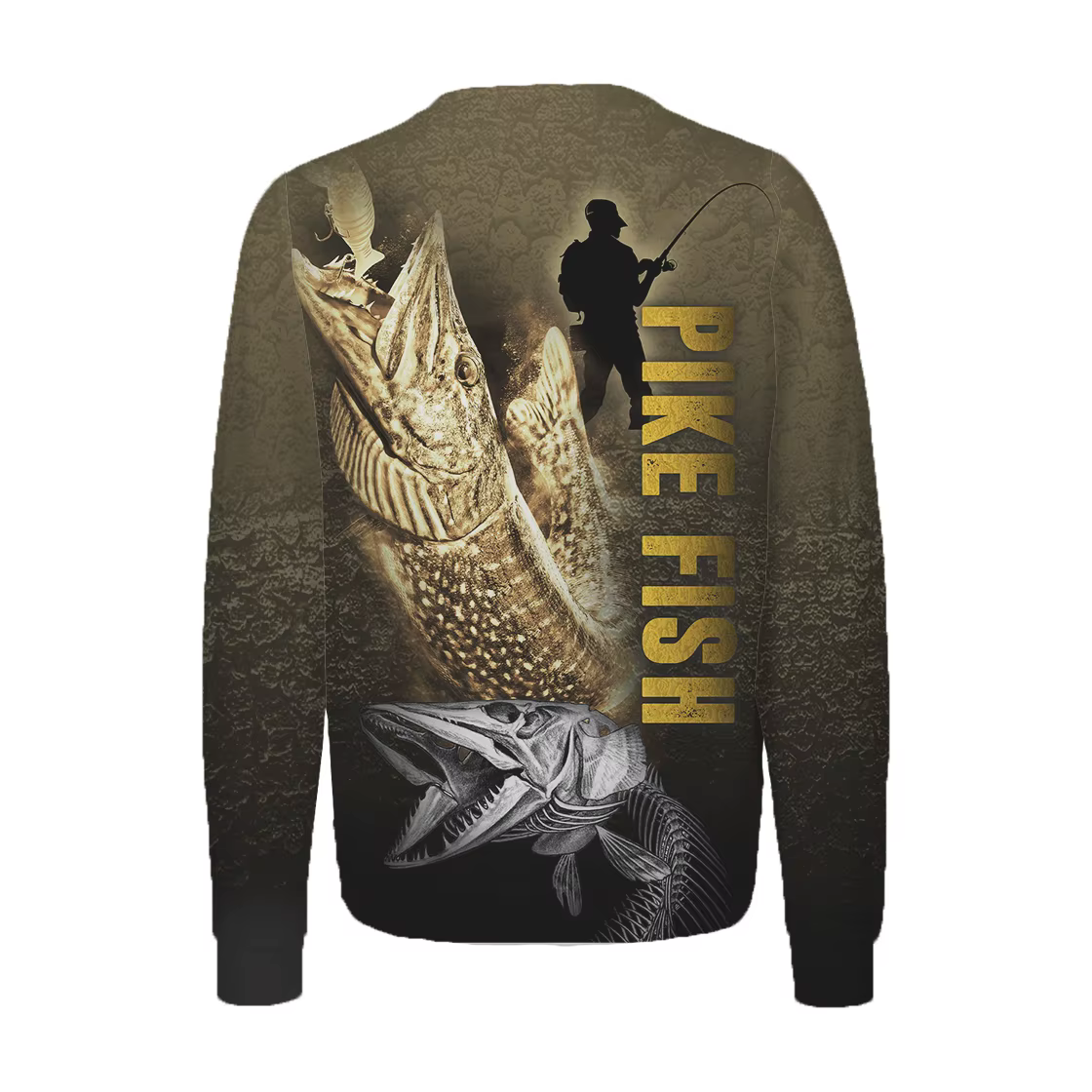 Monster Pike Fishing Sudadera Pesca Lucio con Capucha y Estampado 3D - imagen 3