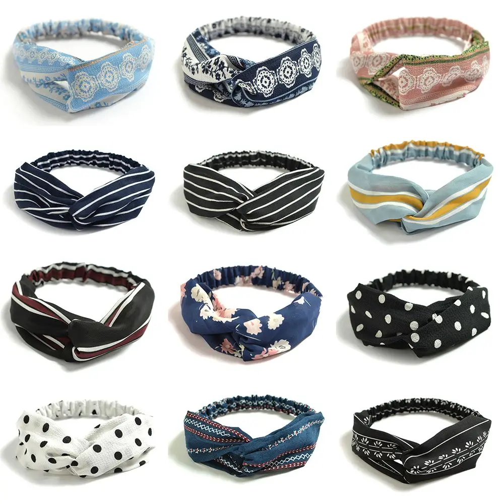 Diadema con nudo cruzado bohemio para cabello – estilo mujer - imagen 2