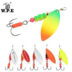 W.P.E Señuelo Giratorio Cuchara Latón Eficaz para Pesca de Lucio