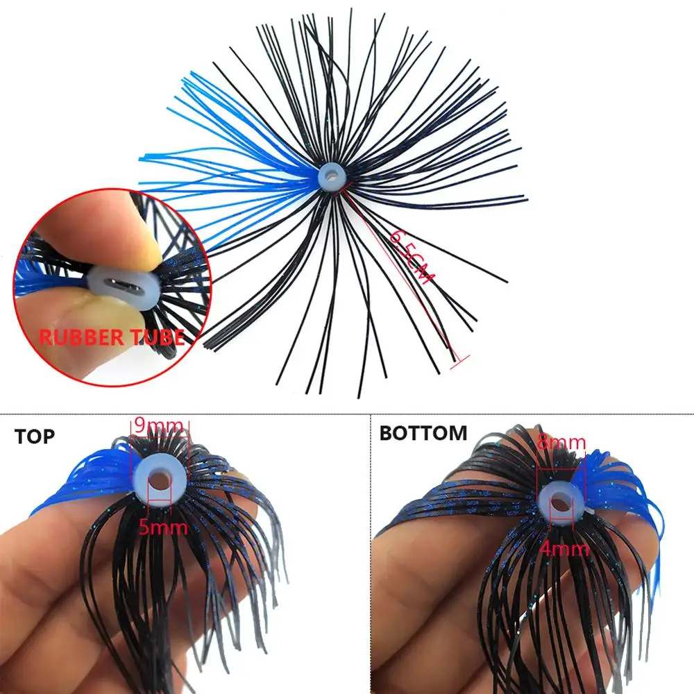 Señuelos jig de silicona suave con faldas paraguas elásticas - imagen 3