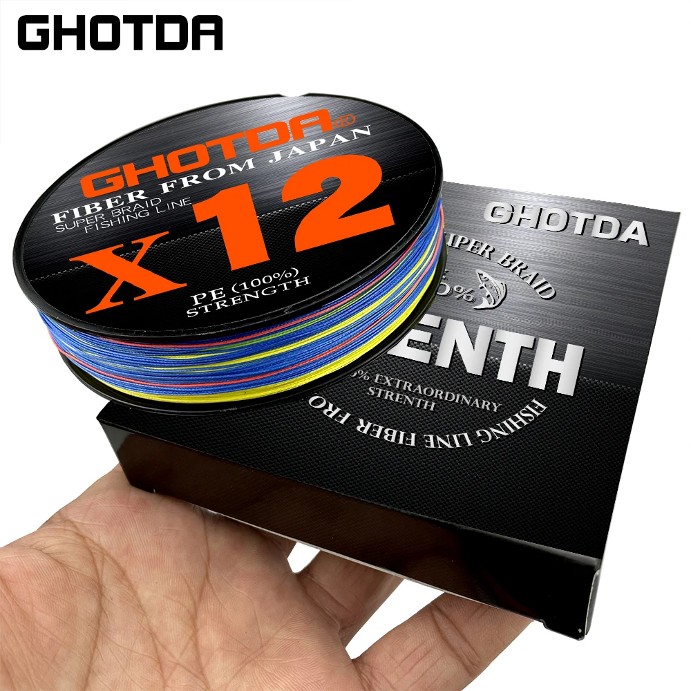 GHOTDA Hilo Trenzado 12 ramales - Carpa 25-92lb - imagen 2