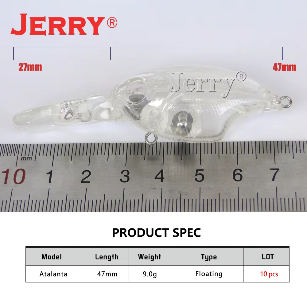 Pack de 10 señuelos Jerry sin pintar