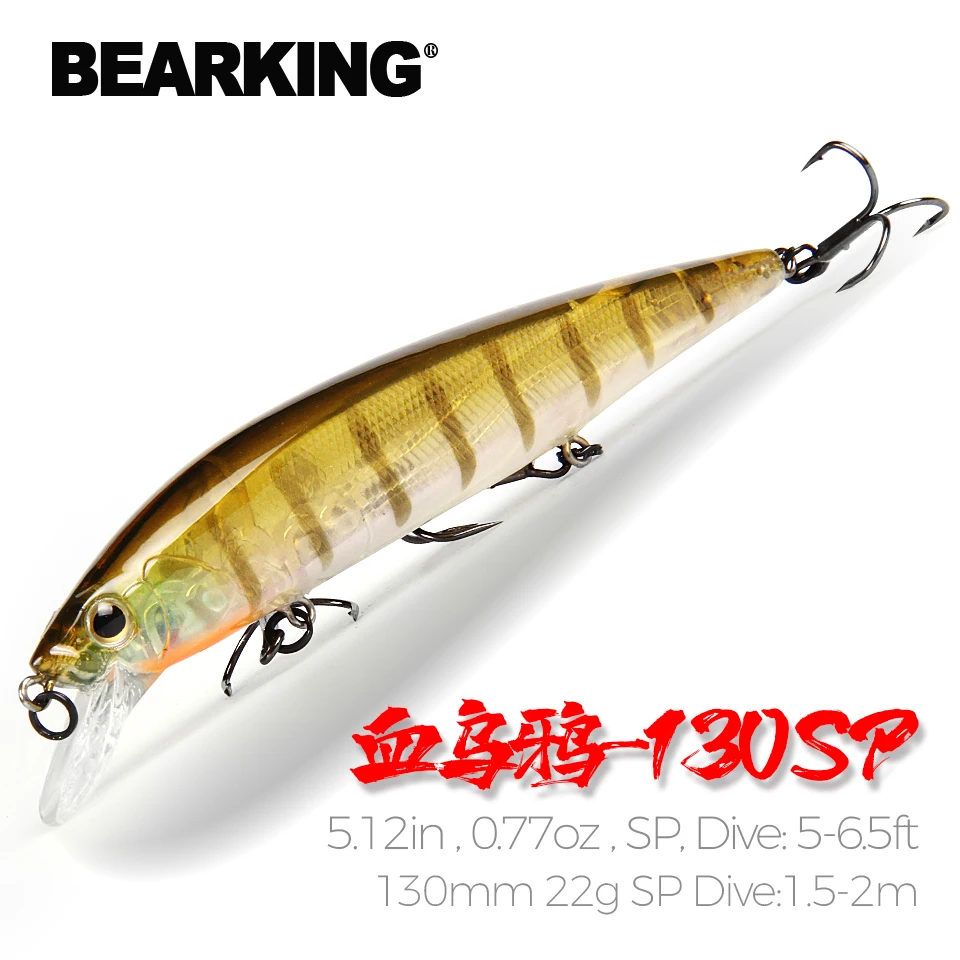 BEARKING Wobbler Señuelo de manivela con peso tungsteno