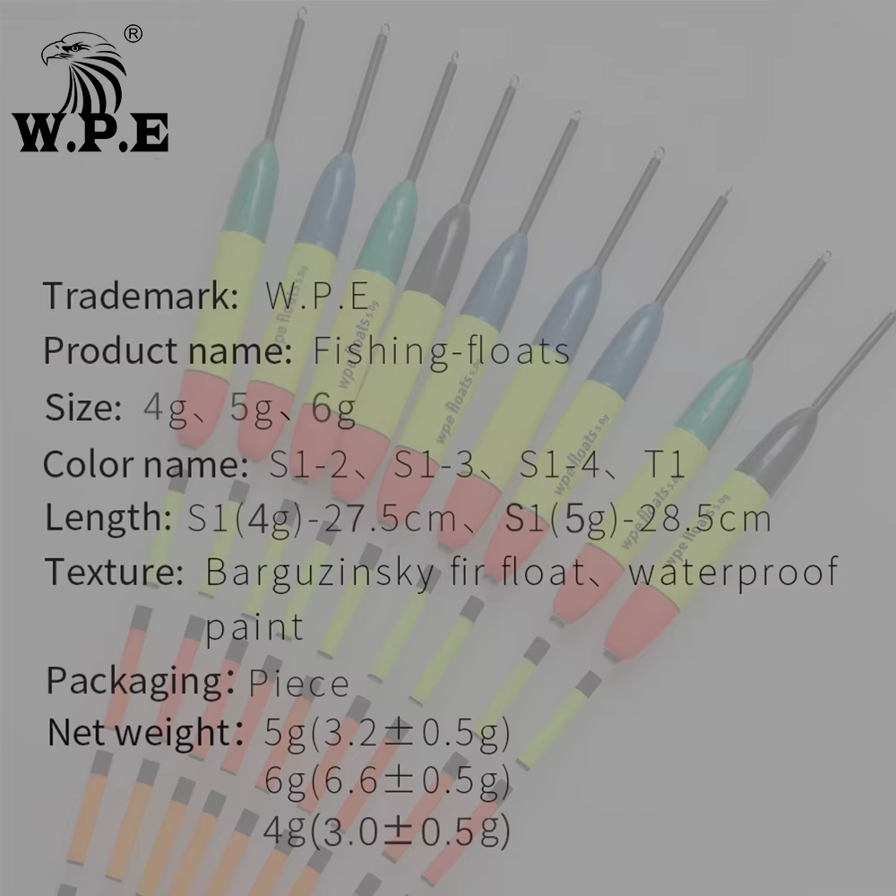 W.P.E Flotador Vertical 4-6g para vertical jigging - imagen 5