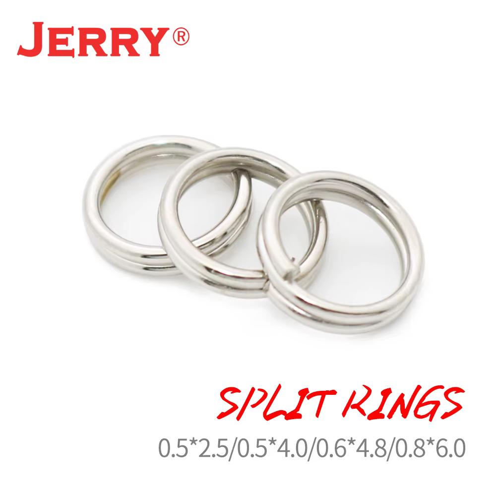 Anillo dividido Jerry acero inoxidable para senuelos duros y cucharas - imagen 2
