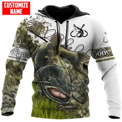 Sudadera camuflaje pesca Gone Fishing – Capucha unisex