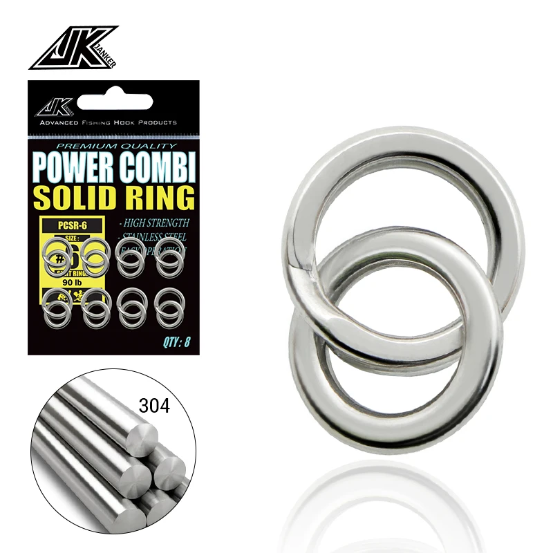 Anillo JK Combi Power acero inoxidable – Señuelo para manivela - imagen 4