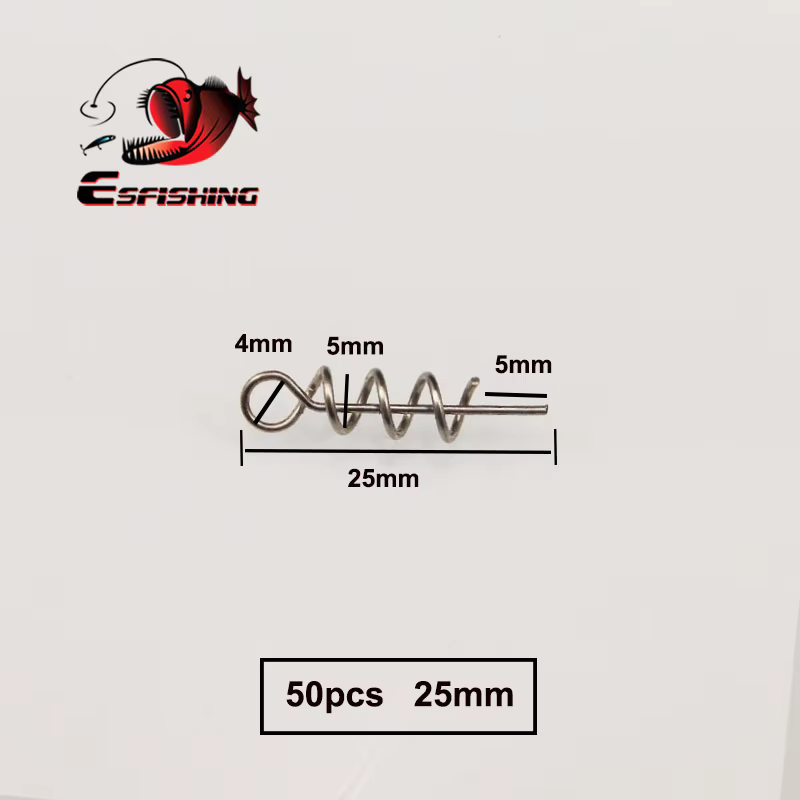 ESFISHING Conector de anzuelo para cebo suave - pines de centrado - imagen 3