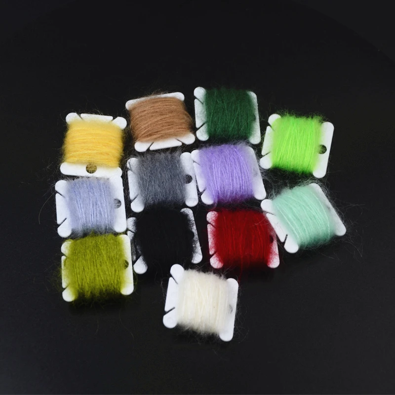 Hilos de mohair CONTEMPLATOR en varios colores para atado de moscas