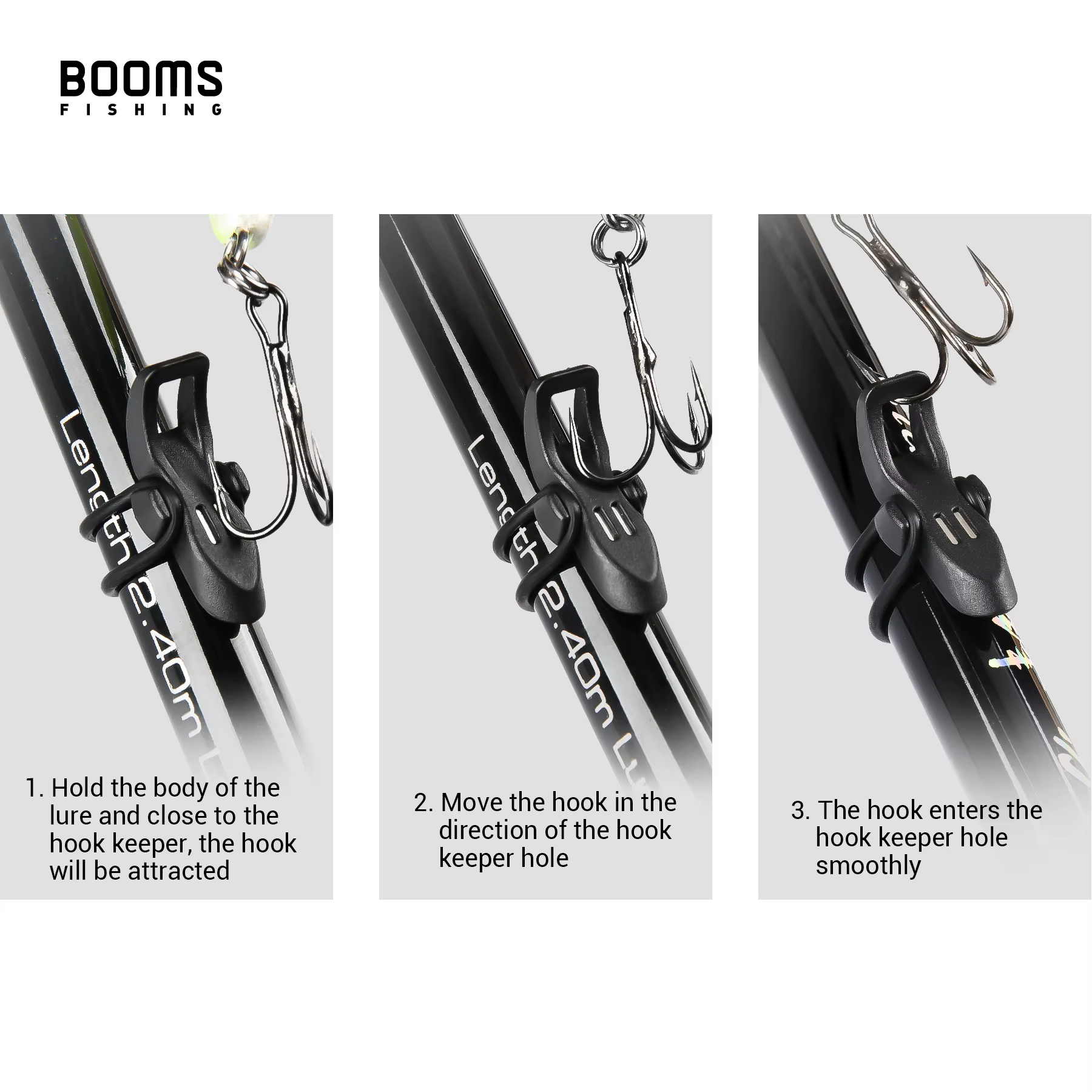 Booms Fishing HK1 – Soporte magnético para anzuelos y señuelos - imagen 2