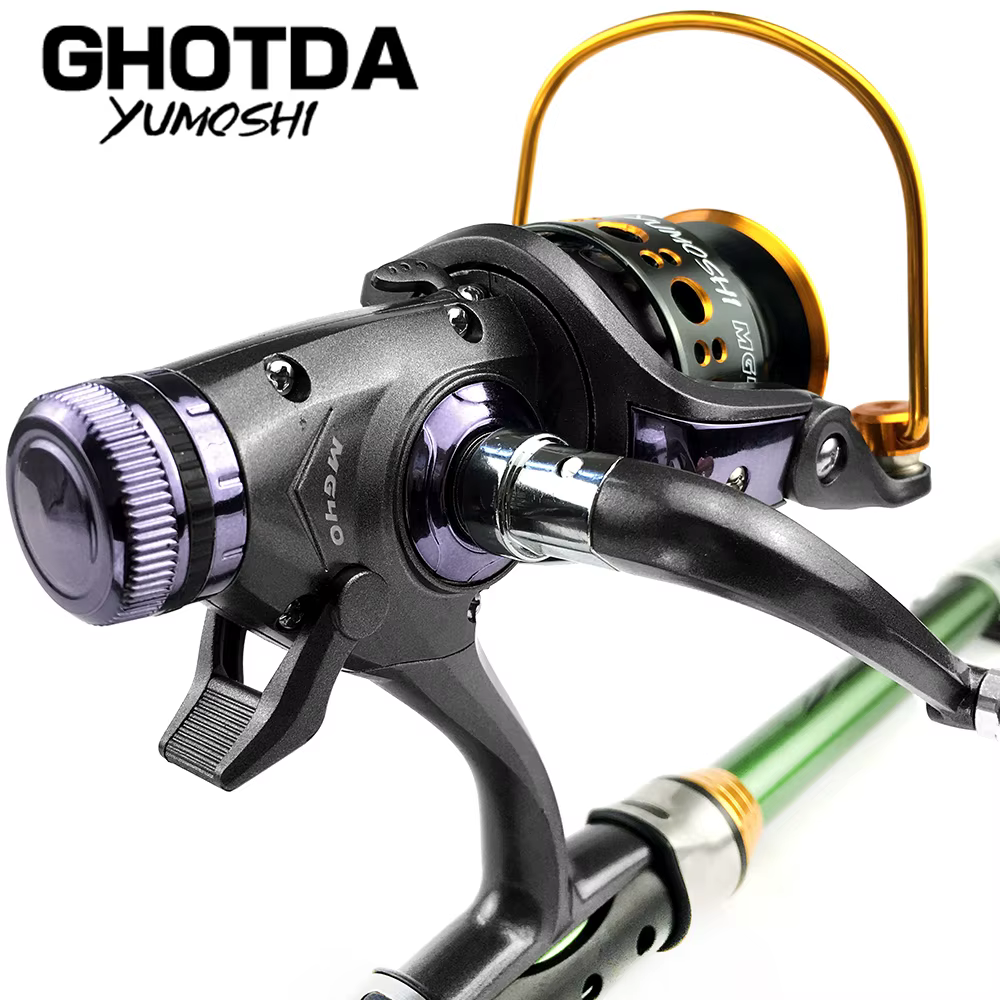 Carrete de carpa con freno dual – Giratorio de metal - imagen 5