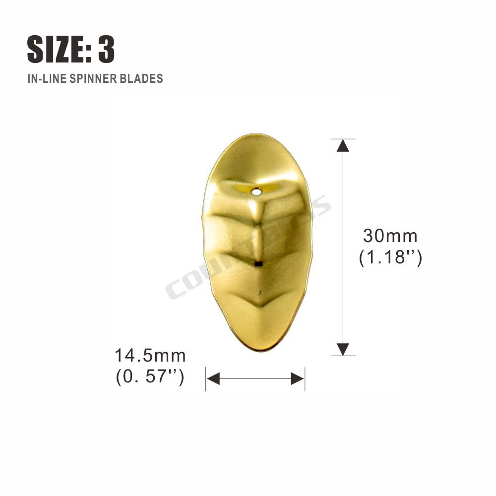Countbass Cuchillas Giratorias Níquel Oro para Lucio y Trucha - imagen 2