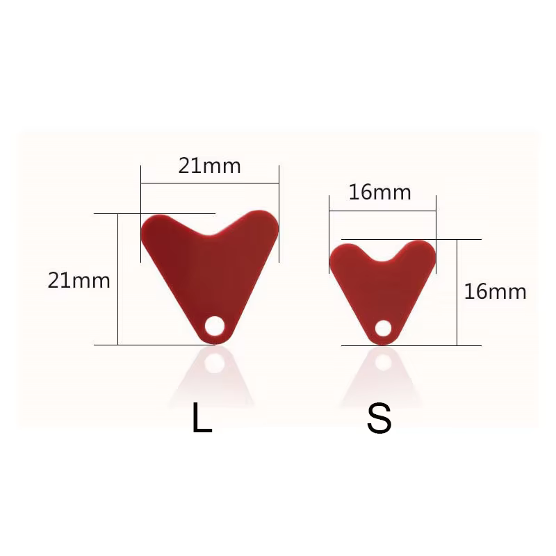 Señuelos de corazón rojo para pesca con vinilo - imagen 2