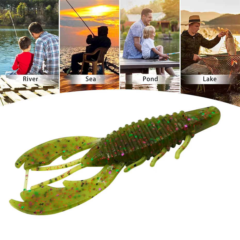 ESFISHING Cebo Blando – Señuelo Vinilo Profesional 10g - imagen 5