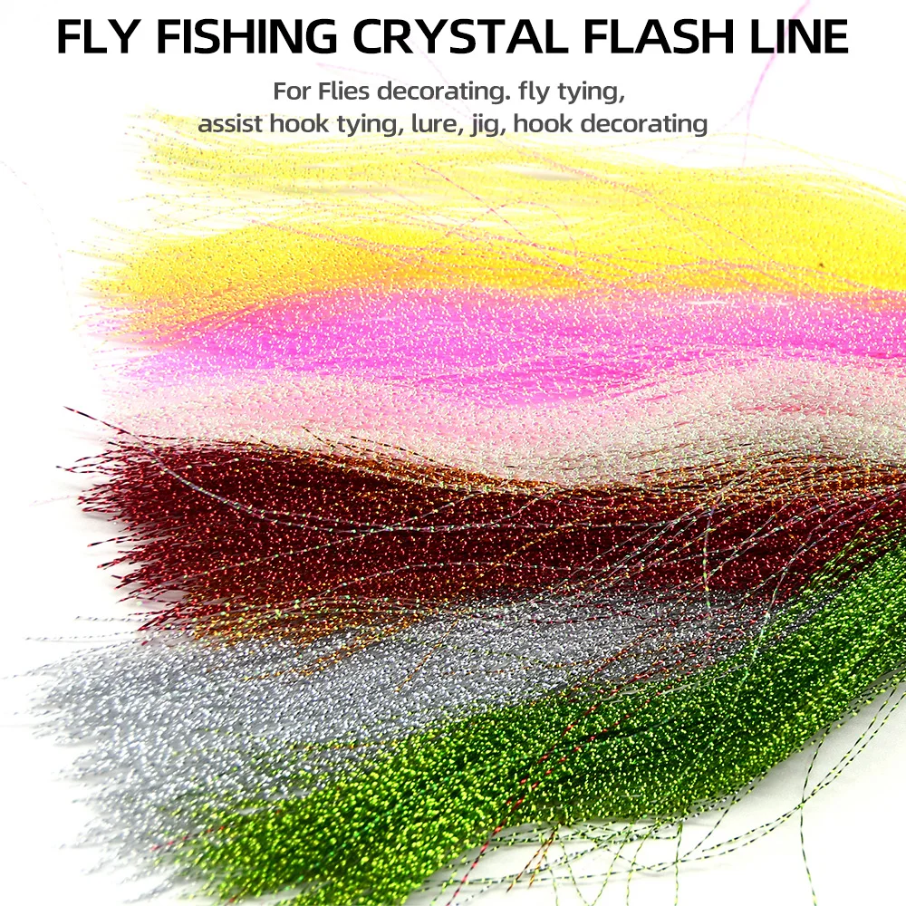 Flash de cristal multicolor para señuelos