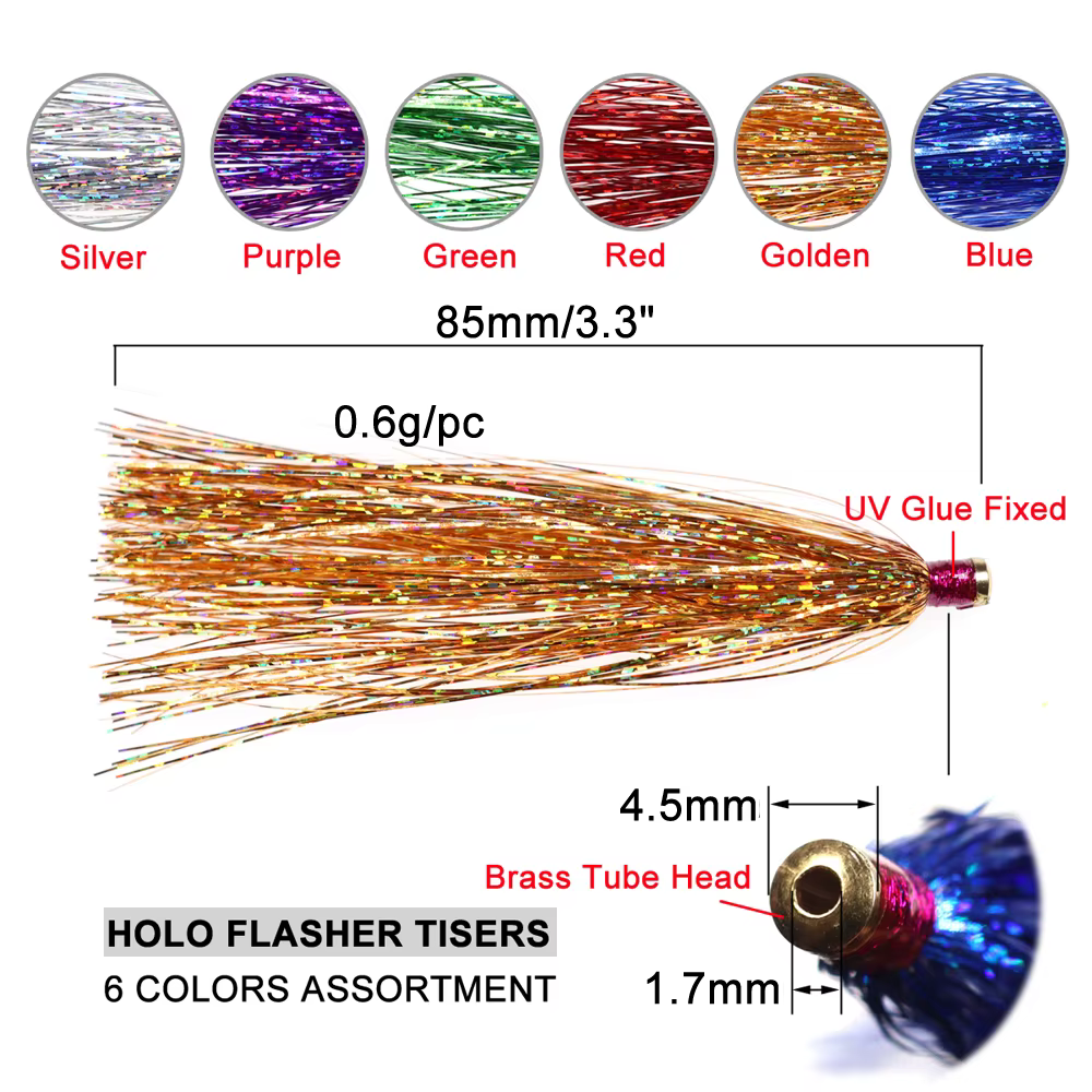 Señuelo Sliding Tube 3,3" Hologáfico – Para Lubina y Seabass - imagen 4