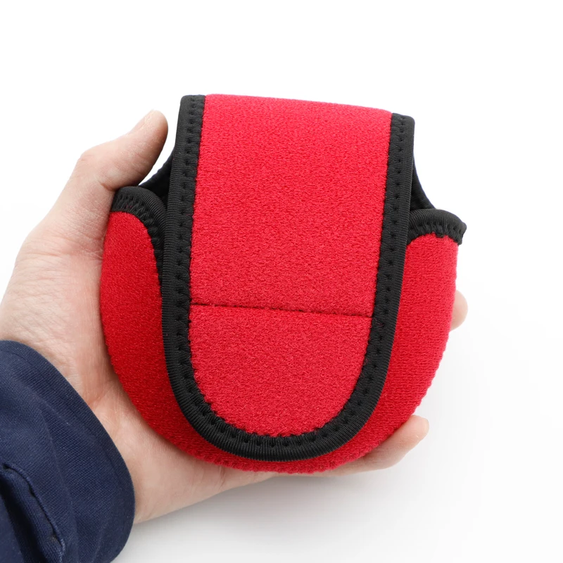 Funda Protectora Impermeable Carrete Pesca – Rojo y Naranja - imagen 4